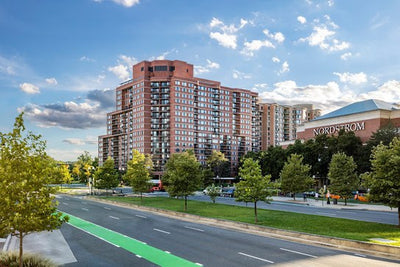 Cortland at National Landing in Arlington, Virginia - podium-style apartment high-rise exterior
